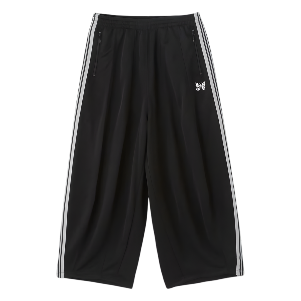 NEEDLES H.D. TRACKPANTS - BLACK & WHITE
