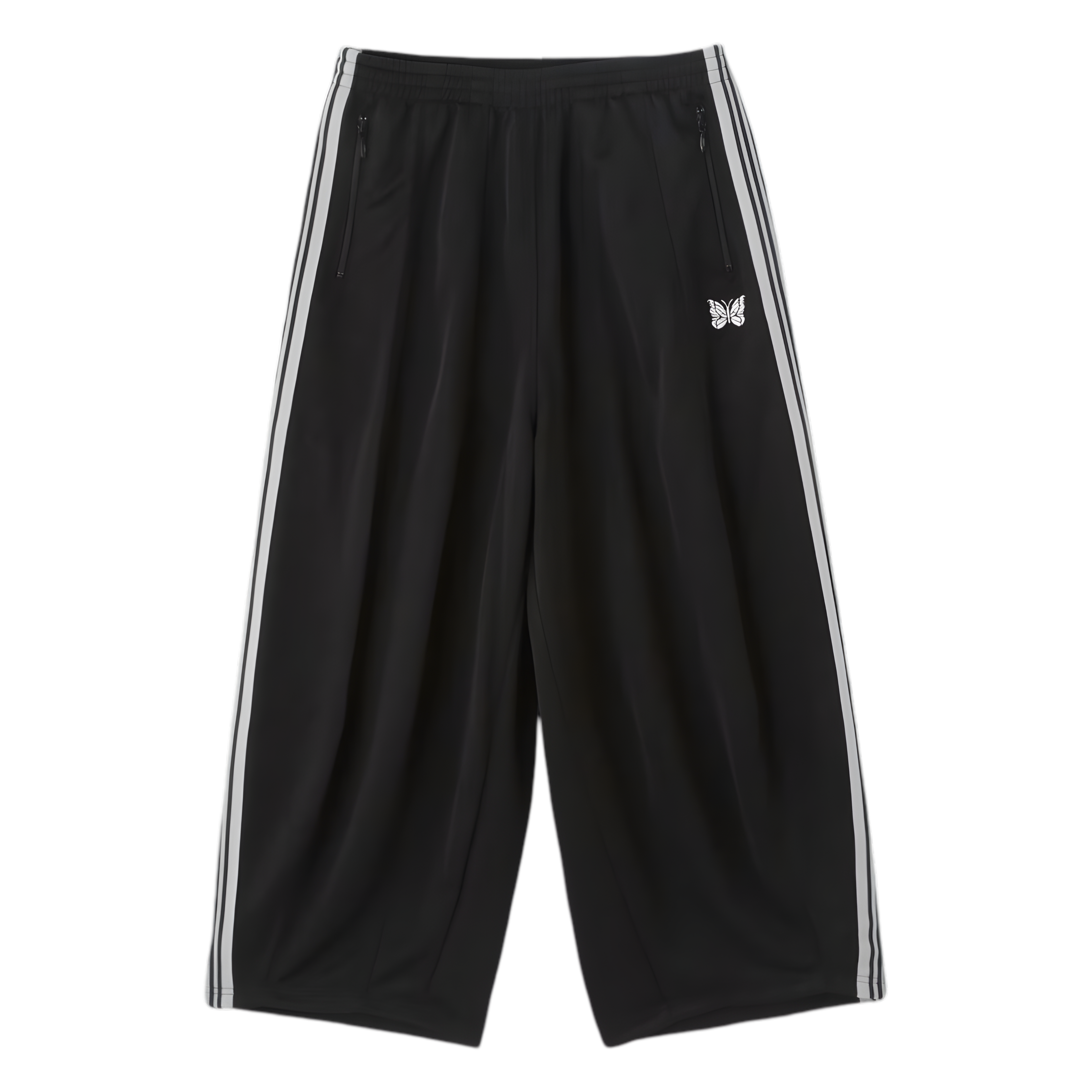 NEEDLES H.D. TRACKPANTS - BLACK & WHITE