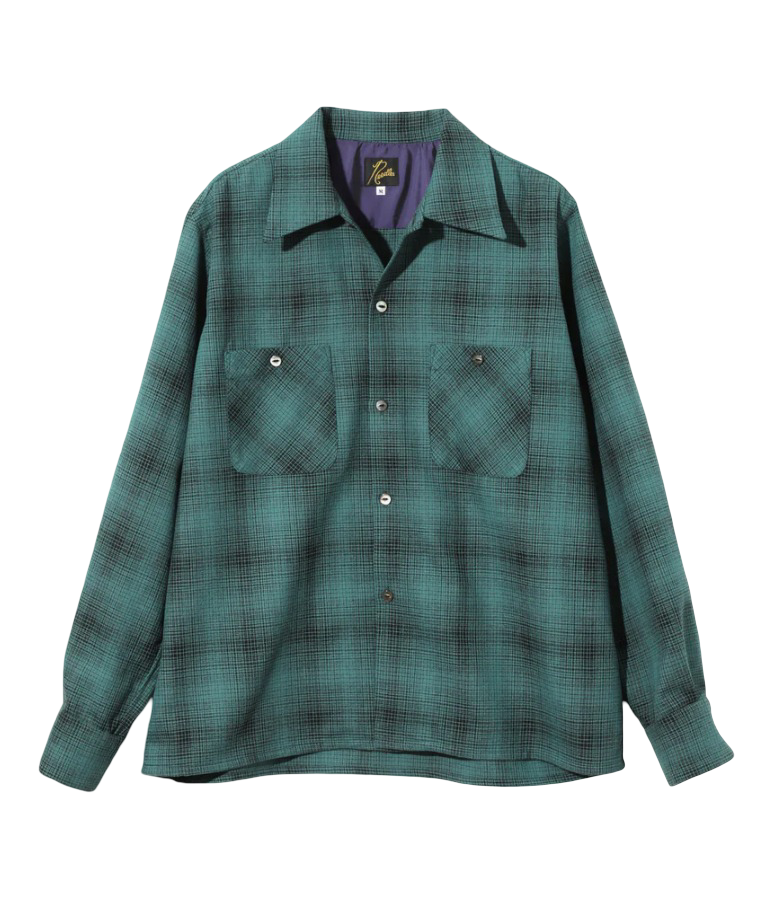 One-Up Shirt - Blue - Wool Shadow Plaid