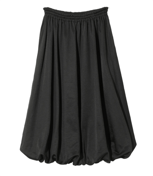 Balloon Track Skirt - Black - Bright Jersey