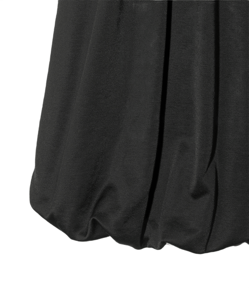 Balloon Track Skirt - Black - Bright Jersey