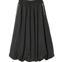 Balloon Track Skirt - Black - Bright Jersey