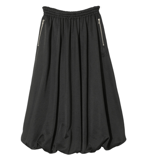 Balloon Track Skirt - Black - Bright Jersey