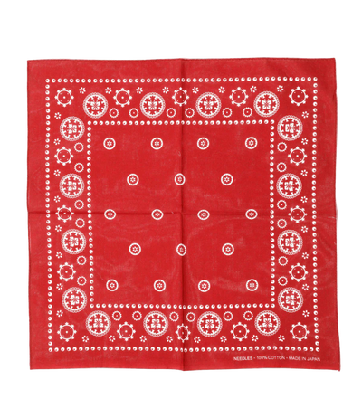 Bandana - Red - Square - Needles Official Store | Track Pants Jackets and Collections