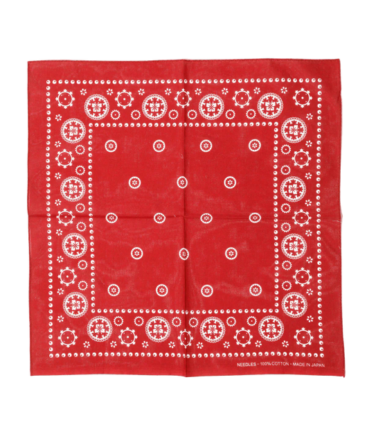 Bandana - Red - Square - Needles Official Store | Track Pants Jackets and Collections