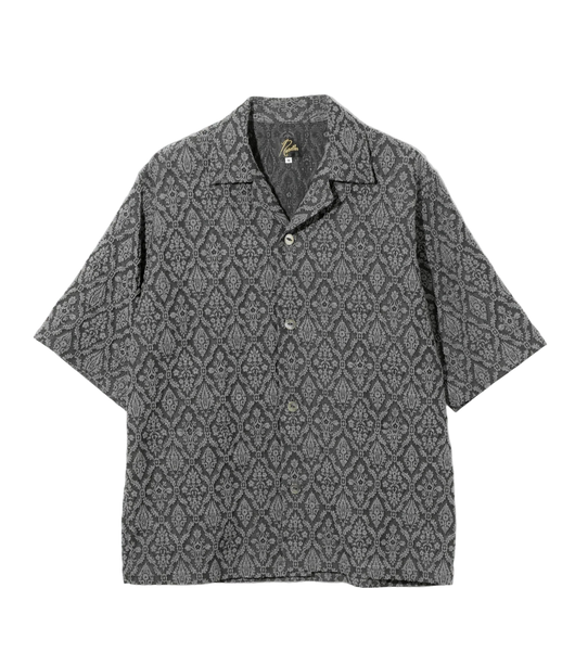Cabana Shirt - Grey - Victorian Jacquard - Needles Official Store | Track Pants Jackets and Collections