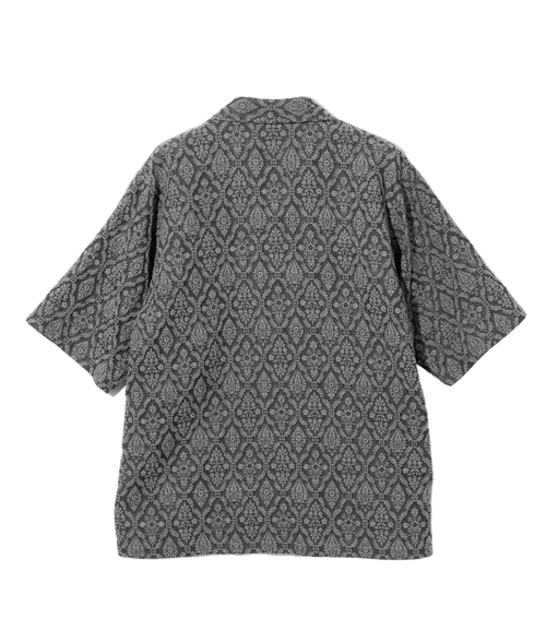 Cabana Shirt - Grey - Victorian Jacquard