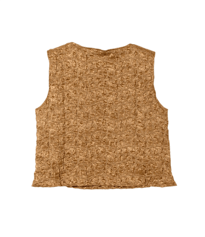 C.C. Vest - Brown - Embroidery Satin - Needles Official Store | Track Pants Jackets and Collections