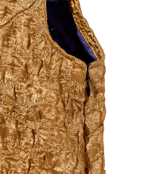 C.C. Vest - Brown - Embroidery Satin
