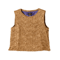 C.C. Vest - Brown - Embroidery Satin