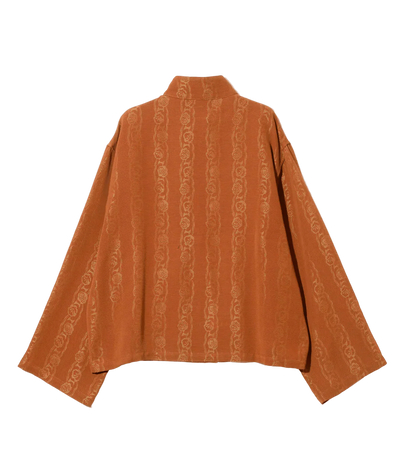 China Shirt - Rust - Abstract Jacquard - Needles Official Store | Track Pants Jackets and Collections