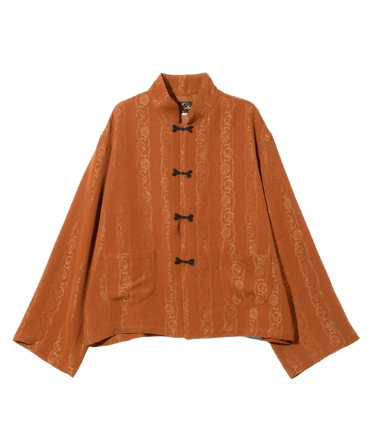China Shirt - Rust - Abstract Jacquard - Needles Official Store | Track Pants Jackets and Collections