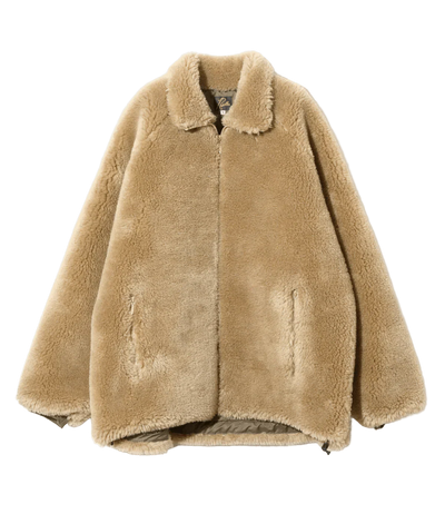 Faux Fur Jacket - Beige - Acrylic Pile - Needles Official Store | Track Pants Jackets and Collections