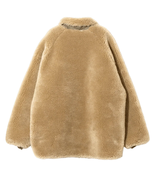 Faux Fur Jacket - Beige - Acrylic Pile - Needles Official Store | Track Pants Jackets and Collections