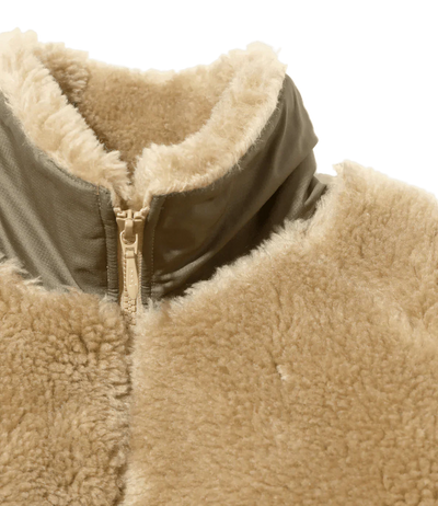 Faux Fur Jacket - Beige - Acrylic Pile - Needles Official Store | Track Pants Jackets and Collections