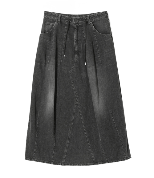 H.D. Jean Skirt - Black - 12oz Denim