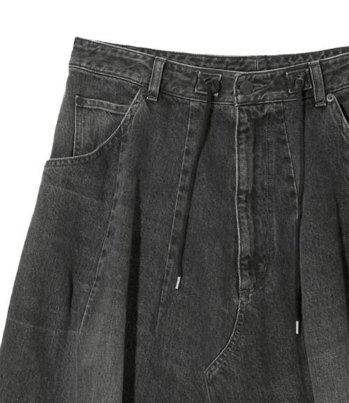 H.D. Jean Skirt - Black - 12oz Denim
