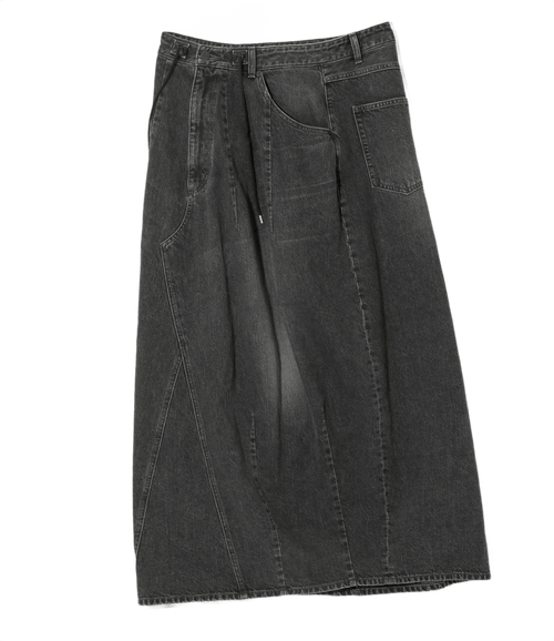 H.D. Jean Skirt - Black - 12oz Denim