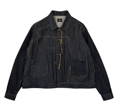 NEEDLES 12OZ GLITCH STITCH DENIM JACKET