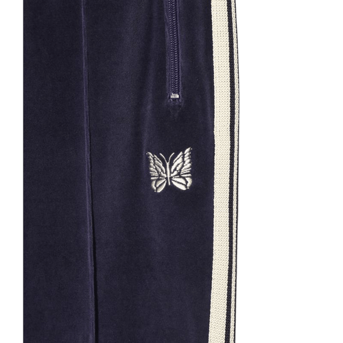 Needles Boot-Cut Track Pants - Navy Velour
