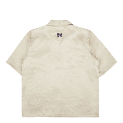 Needles Cowboy One - Up Poly Slub Sateen S/S Shirt - Beige - Needles Official Store | Track Pants Jackets and Collections