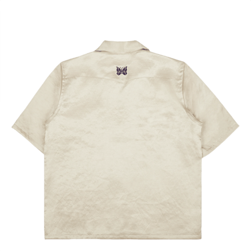 Needles Cowboy One-Up Poly Slub Sateen S/S Shirt - Beige