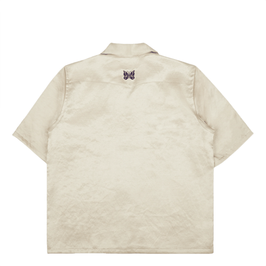 Needles Cowboy One - Up Poly Slub Sateen S/S Shirt - Beige - Needles Official Store | Track Pants Jackets and Collections