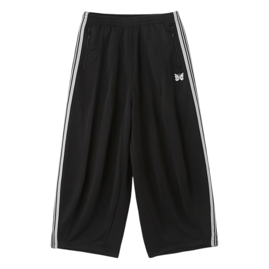 NEEDLES H.D. TRACKPANTS - BLACK & WHITE - Needles Official Store | Track Pants Jackets and Collections
