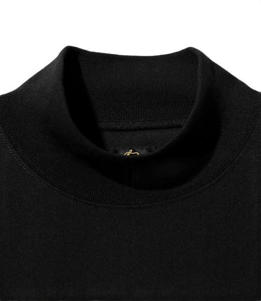 Needles Mock Neck T-shirt Short Sleeves - Black - Needles Official Store | Track Pants Jackets and Collections