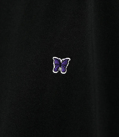 Needles Mock Neck T-shirt Short Sleeves - Black - Needles Official Store | Track Pants Jackets and Collections