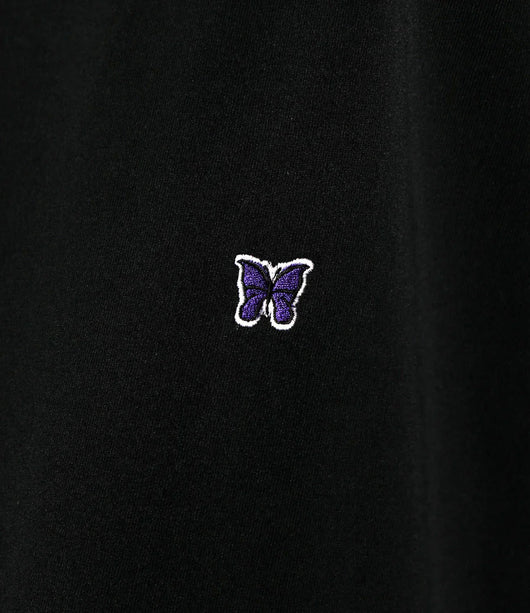 Needles Mock Neck T-shirt Short Sleeves - Black - Needles Official Store | Track Pants Jackets and Collections