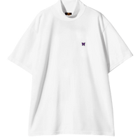 Needles Mock Neck T-shirt Short Sleeves - White