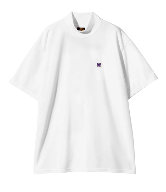 Needles Mock Neck T-shirt Short Sleeves - White - Needles Official Store | Track Pants Jackets and Collections