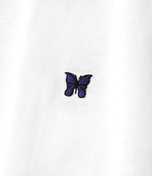 Needles Mock Neck T-shirt Short Sleeves - White - Needles Official Store | Track Pants Jackets and Collections