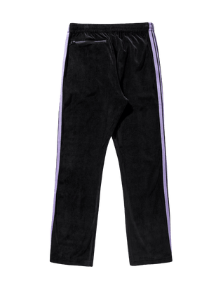 Needles Narrow Track Pants - Black Velour
