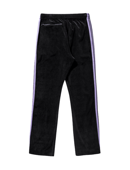 Needles Narrow Track Pants - Black Velour