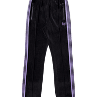 Needles Narrow Track Pants - Black Velour