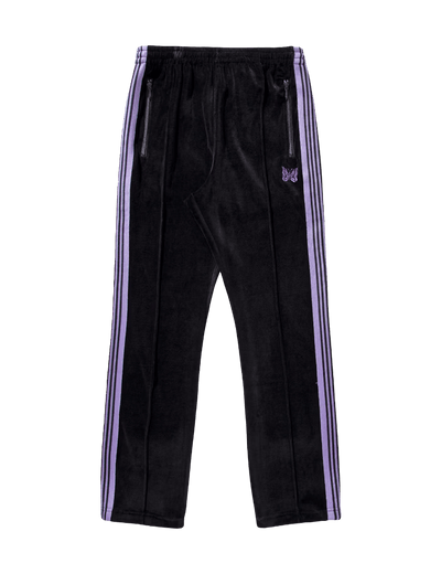 Needles Narrow Track Pants - Black Velour - Needles Official Store | Track Pants Jackets and Collections