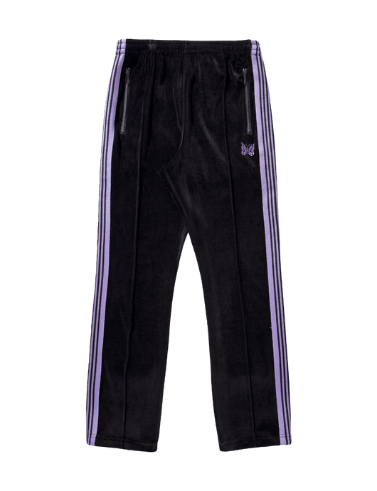 Needles Narrow Track Pants - Black Velour - Needles Official Store | Track Pants Jackets and Collections