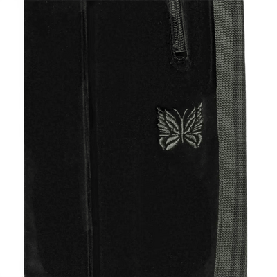 Needles Narrow Track Pants - Black Velour - Needles Official Store | Track Pants Jackets and Collections