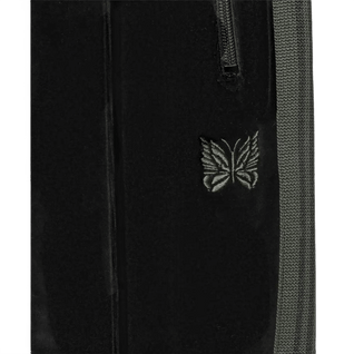 Needles Narrow Track Pants - Black Velour
