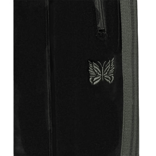 Needles Narrow Track Pants - Black Velour