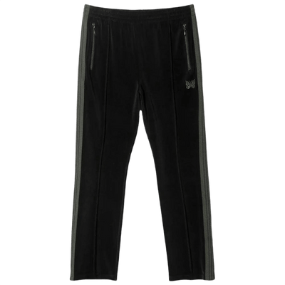 Needles Narrow Track Pants - Black Velour - Needles Official Store | Track Pants Jackets and Collections