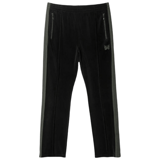 Needles Narrow Track Pants - Black Velour - Needles Official Store | Track Pants Jackets and Collections