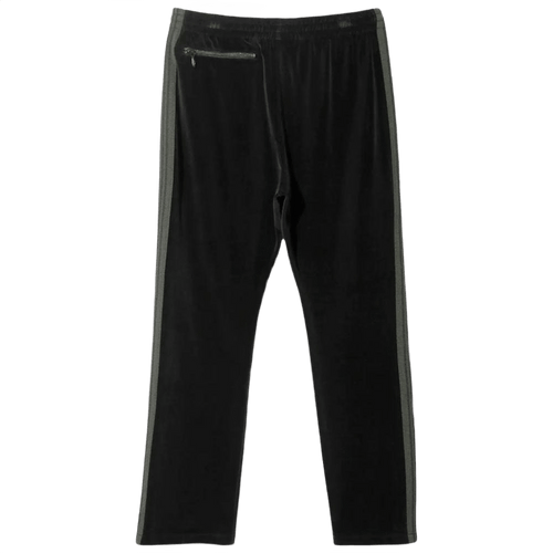 Needles Narrow Track Pants - Black Velour