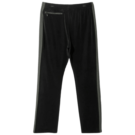Needles Narrow Track Pants - Black Velour - Needles Official Store | Track Pants Jackets and Collections