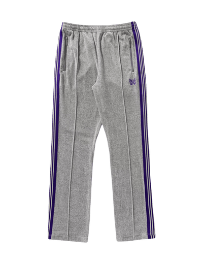 Needles Narrow Track Pants - Grey Velour - Needles Official Store | Track Pants Jackets and Collections