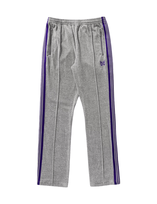 Needles Narrow Track Pants - Grey Velour - Needles Official Store | Track Pants Jackets and Collections