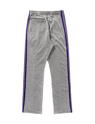 Needles Narrow Track Pants - Grey Velour