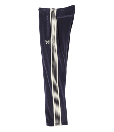 Needles Narrow Track Pants - Navy Velour - Needles Official Store | Track Pants Jackets and Collections